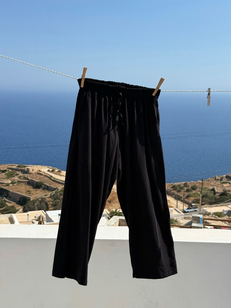 Cotton black pants